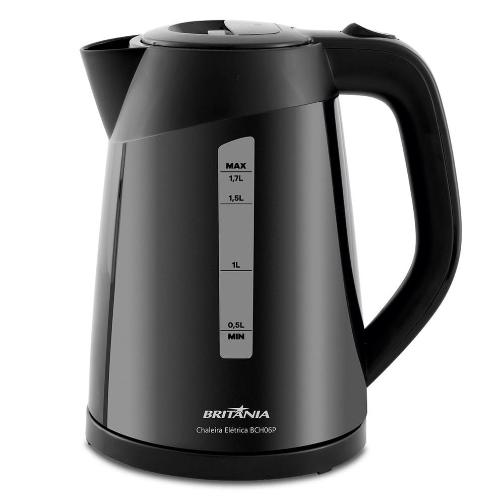Chaleira Elétrica Britânia BCH06P, 1,7 L, Preta, 220V