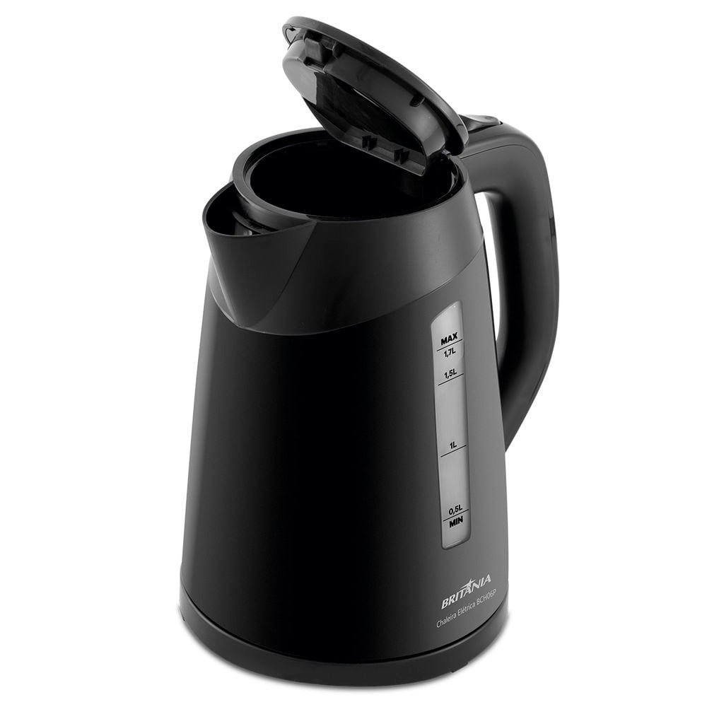 Chaleira Elétrica Britânia BCH06P, 1,7 L, Preta, 220V