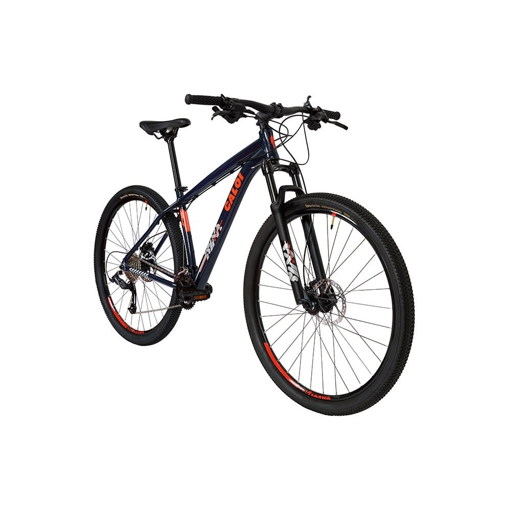 Bicicleta para Adulto Caloi Atacama Flex - Aro 29, 18 Marchas, Quadro de Alimínio, Tamanho 19, Freio à Disco, Azul