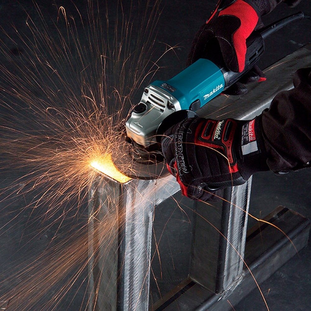 Esmerilhadeira Makita GA4530, 4.1/2P, 720W, Preto/Azul, 220V