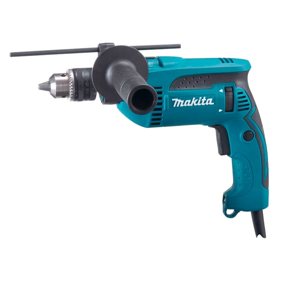 Furadeira de Impacto Makita HP1640X2, 1/2P, 760W, Preto/Azul, 220V