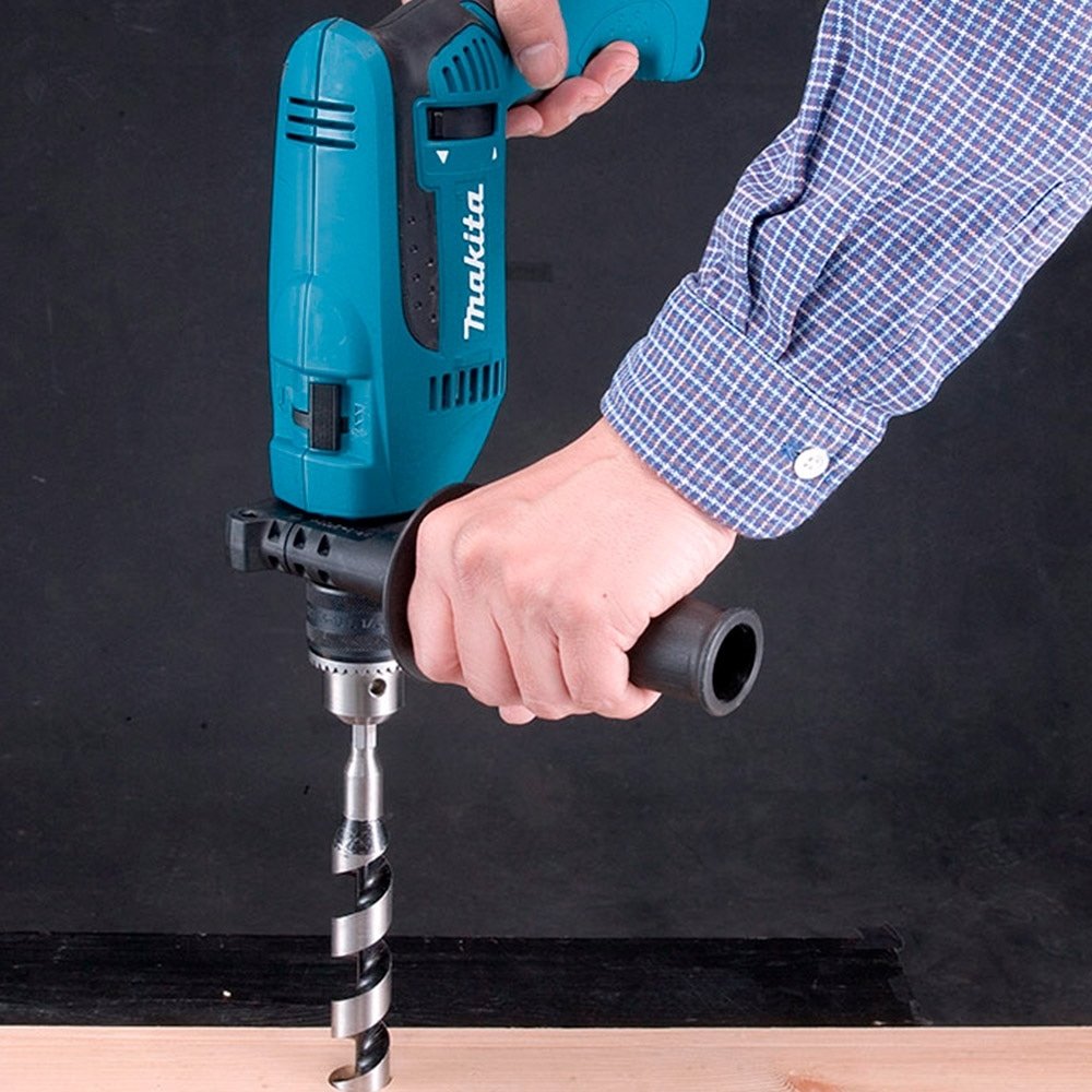 Furadeira de Impacto Makita HP1640X2, 1/2P, 760W, Preto/Azul, 220V