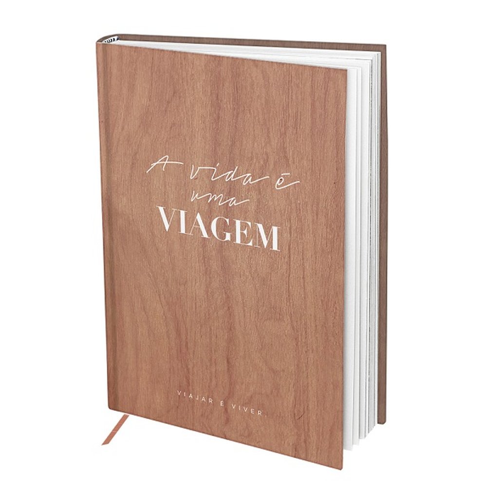 Livro A vida é uma Viagem 160 páginas - embalagem com 4 unidades