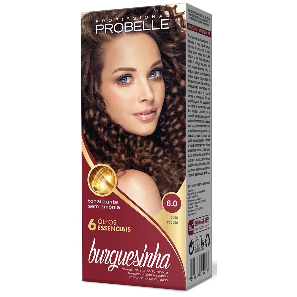 Tintura Probelle Burguesinha Tonalizante 6.0 Loiro Escuro 50ml