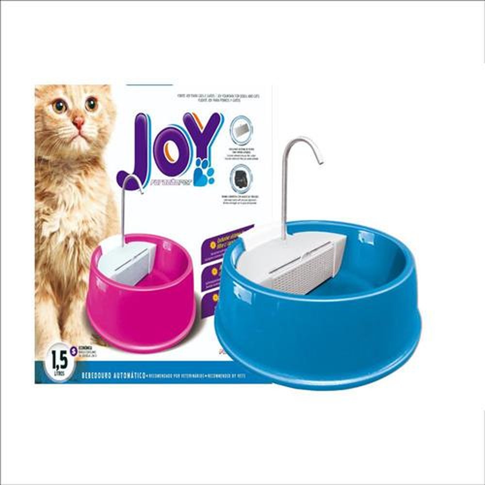 Fonte Bebedouro Joy Para Cães E Gatos 110V Azul Furacão Pet
