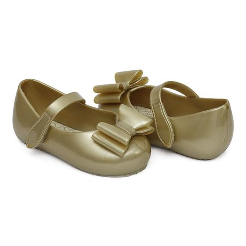 Kit Sapato Infantil Pimpolho Dourado Com Laço 6 Pares - Numeração 16 A 21