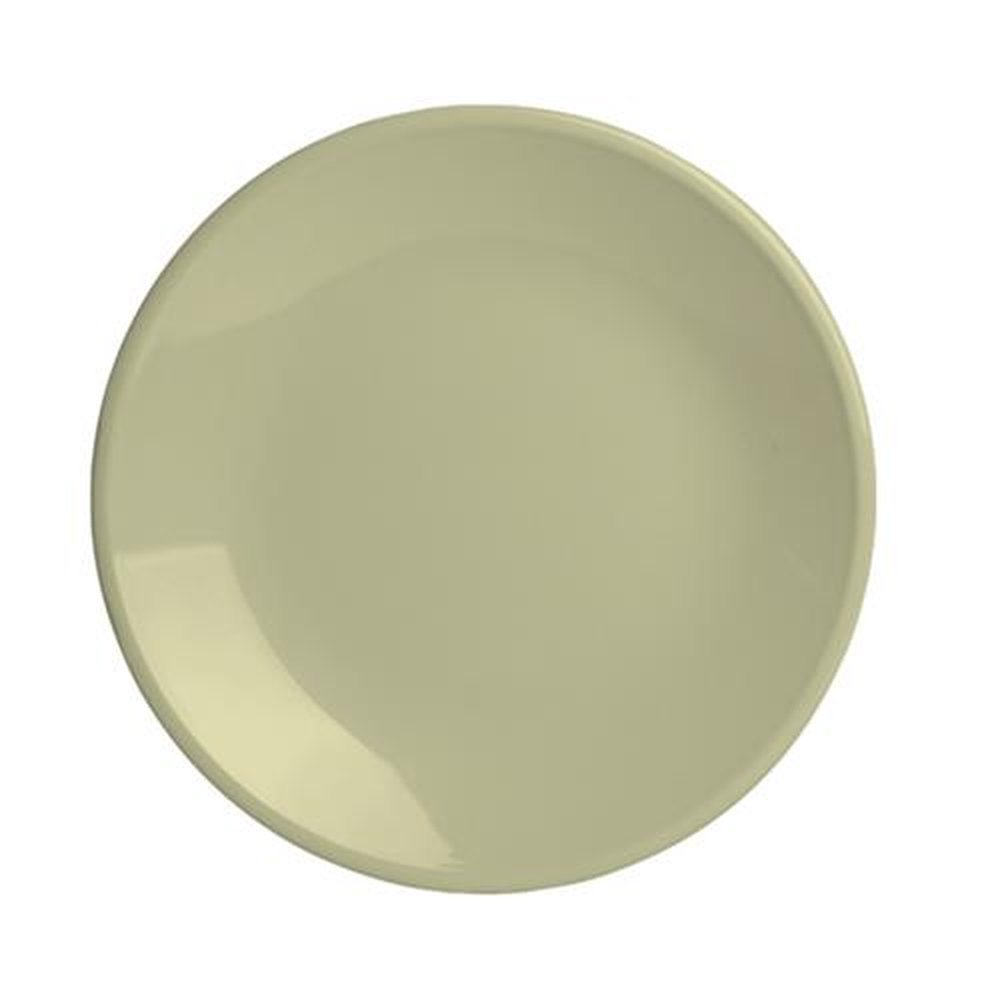 Prato Redondo 21,5 Cm Fibra Bamboo Verde Melamina Profissional - Gourmet Mix