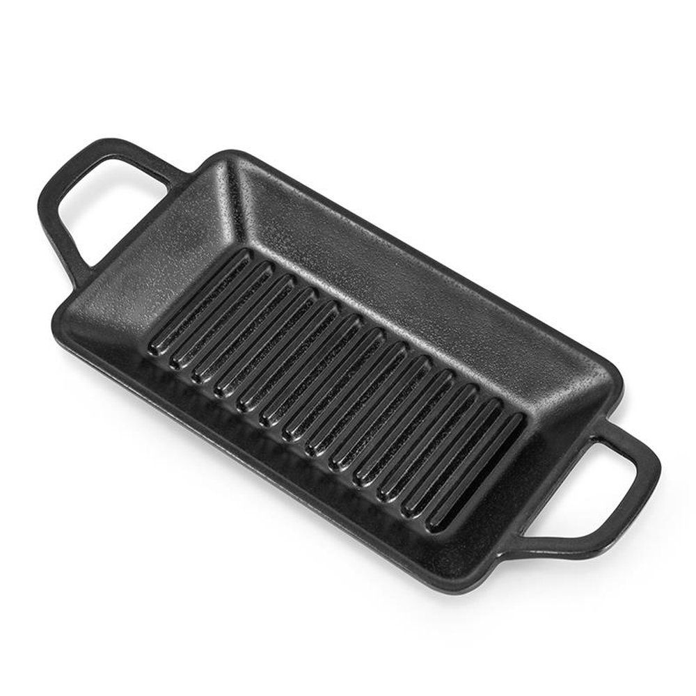 Mini Travessa Grill Retangular Com Alça 22,5X10 Cm Melamina Profissional - Gourmet Mix