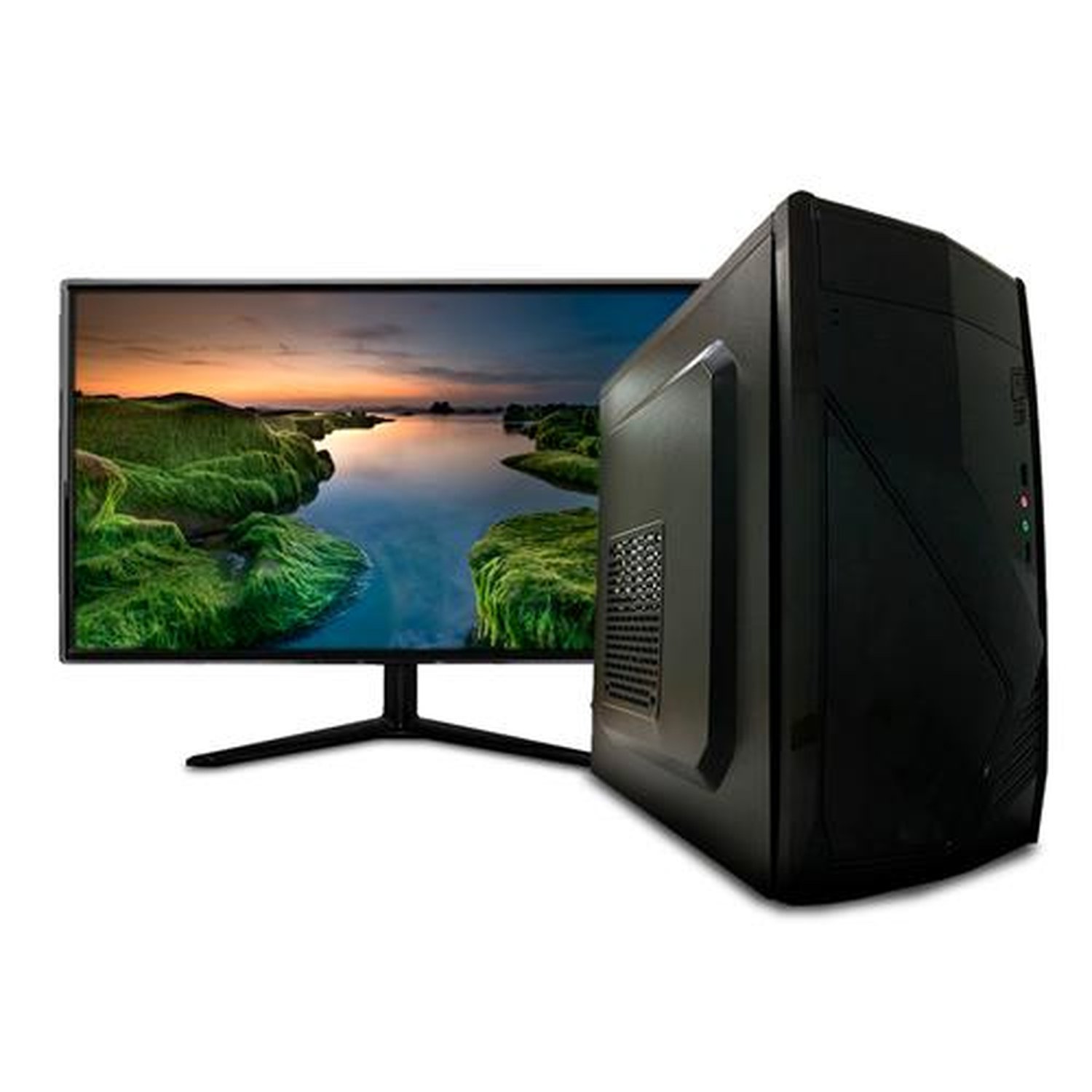 Computador Desktop + Monitor LCD 18.5" Intel Core i3 4GB SSD 240GB Windows 10 - Lumitec