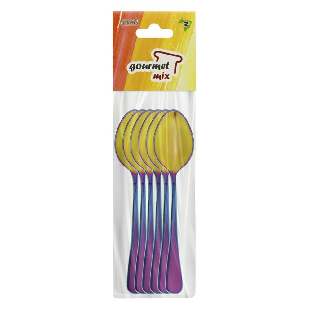 Colher Cha Elite Furtacor 6 Peças - Gourmet Mix