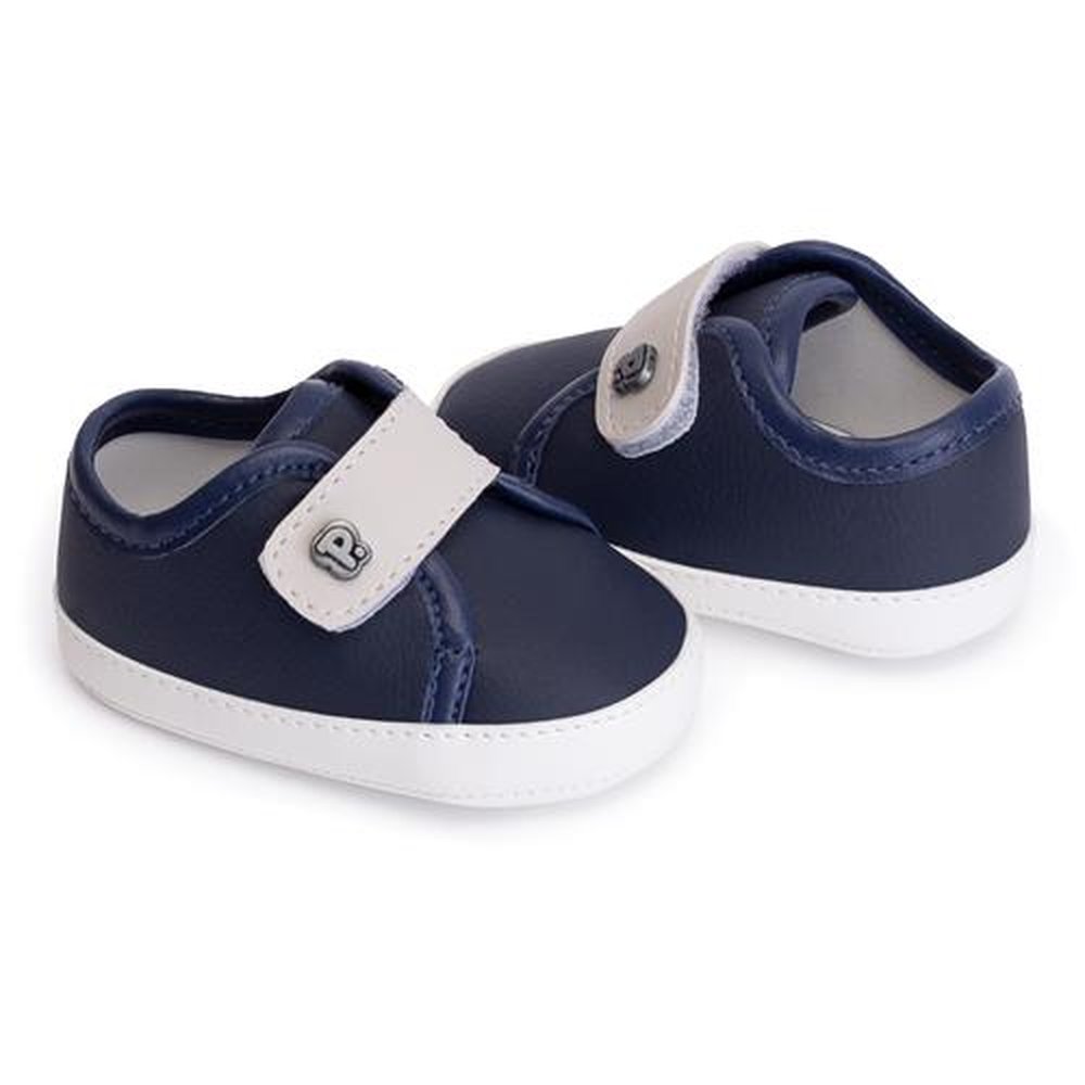 Kit Tênis Infantil Pimpolho Marinho De Velcro 6 Pares - Numeração 01 A 04