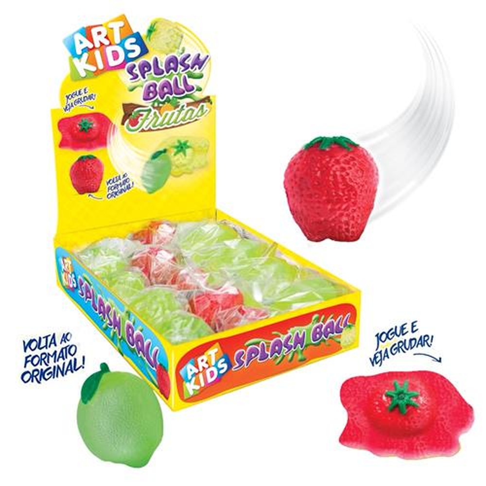 Splash Ball Frutas Caixa Com 12 Unidades