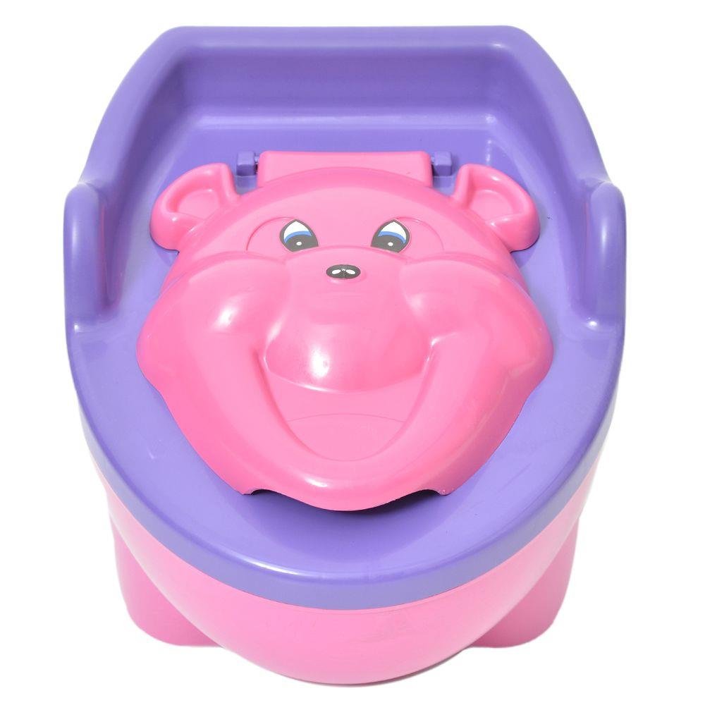 Troninho Urso Musical Rosa Filler