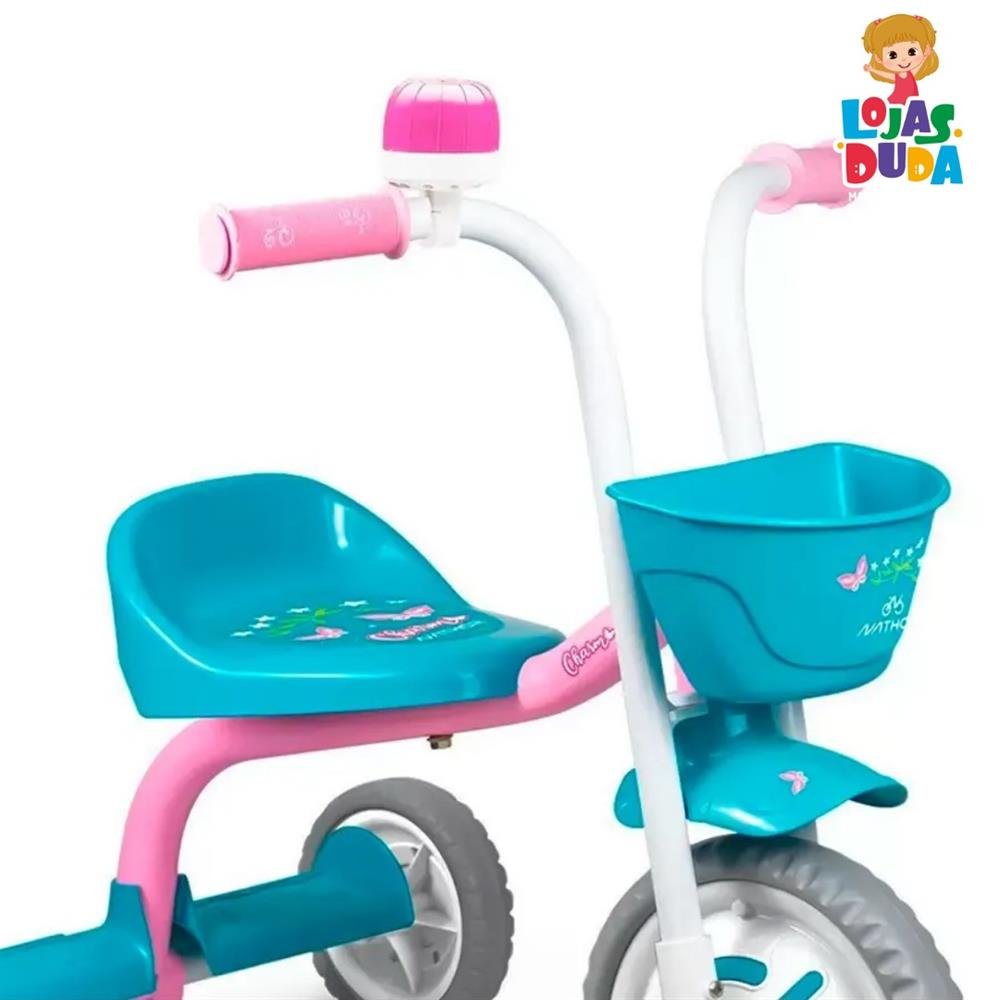 Triciclo Infantil Charm Menina Nathor | Martins Atacado