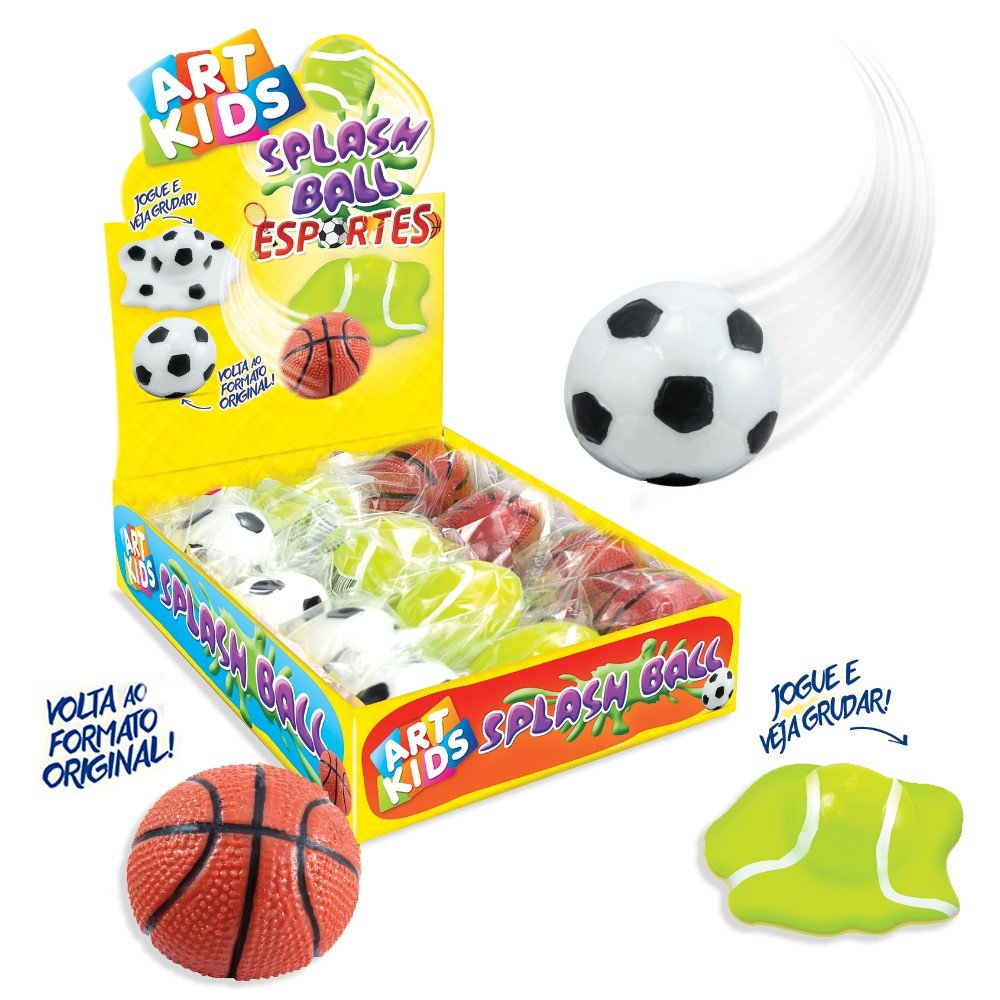 Splash Ball Esportes Caixa Com 12 Unidades