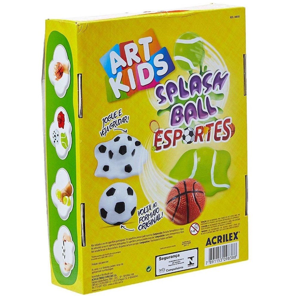 Splash Ball Esportes Caixa Com 12 Unidades