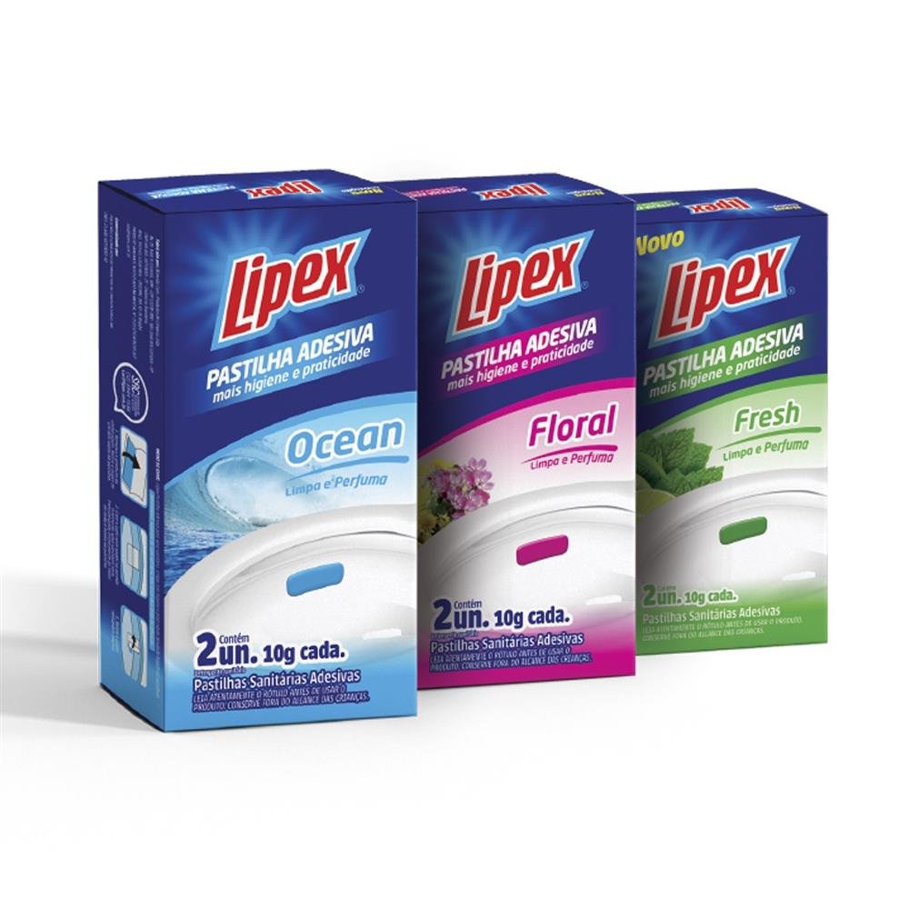 Pastilha Adesiva LIPEX Fresh - Cartucho Promocional "Leve 3 Pague 2"