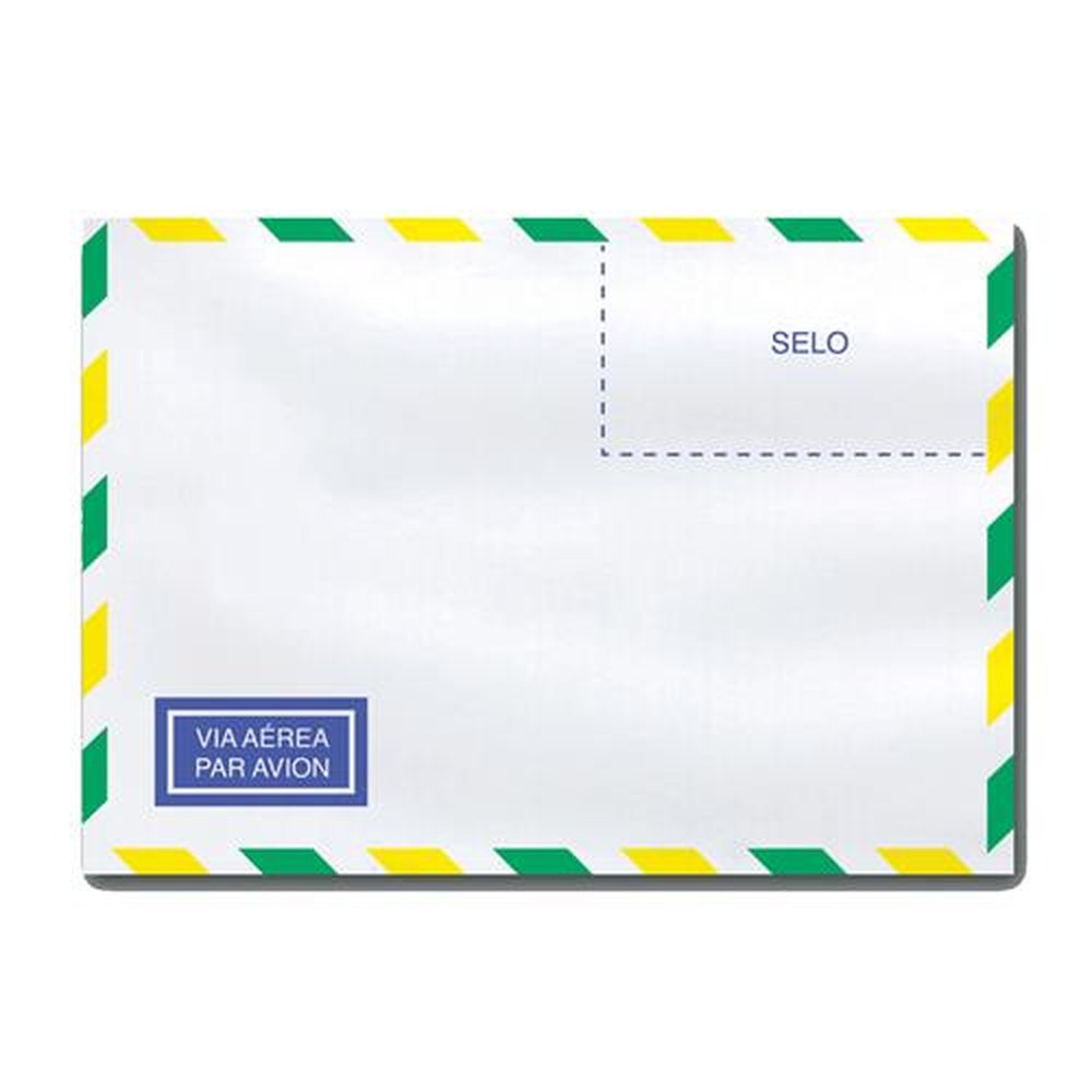 Envelope 114x162 Carta Aereo 63g Com 1000 Unidades Martins Atacado 1777