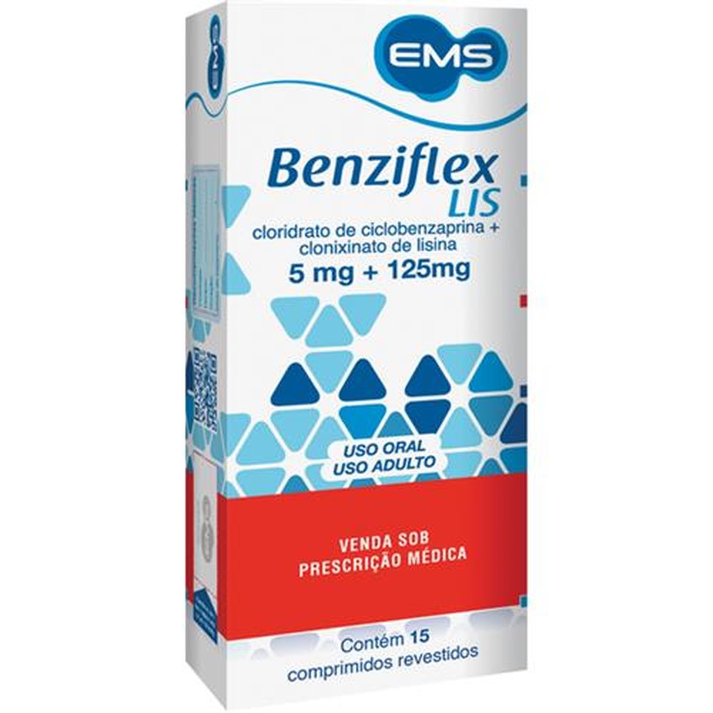 Benziflex Lis 125-5Mg Com 15 Comprimido Revestido - EMS