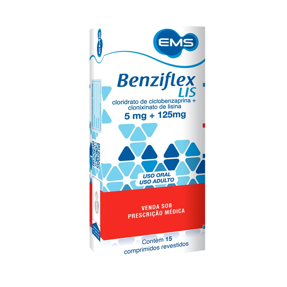 Benziflex Lis 125+5Mg 15Cp