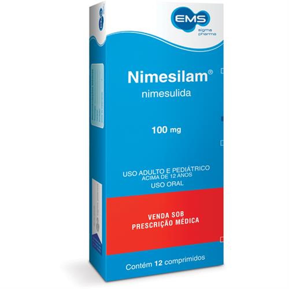 Nimesulida 100mg com 12 comprimidos - Ems