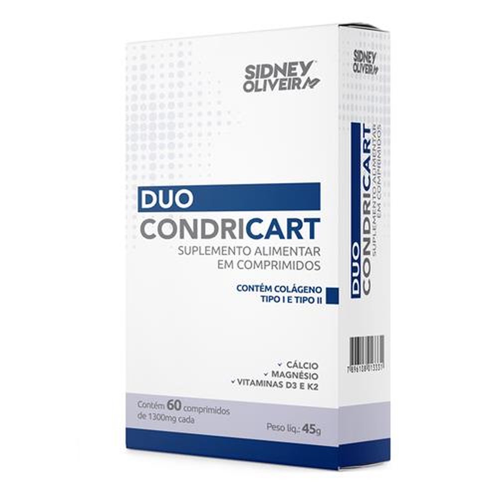 Colágeno Tipo I E Tipo Ii Duo Condricart 60 Comprimidos Sidney Oliveira