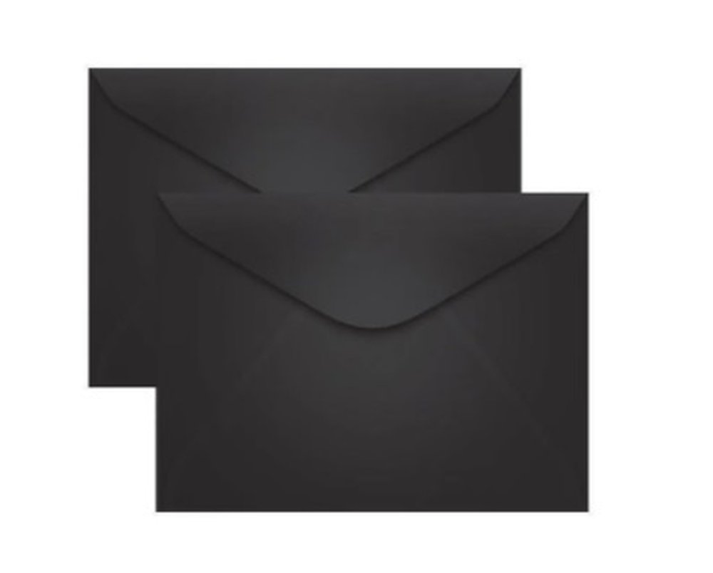 Envelope Scrity Visita 7,2 Cm X 10,8 Cm Preto Los Angeles C/100