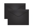 Envelope Scrity Visita 7,2 Cm X 10,8 Cm Preto Los Angeles C/100