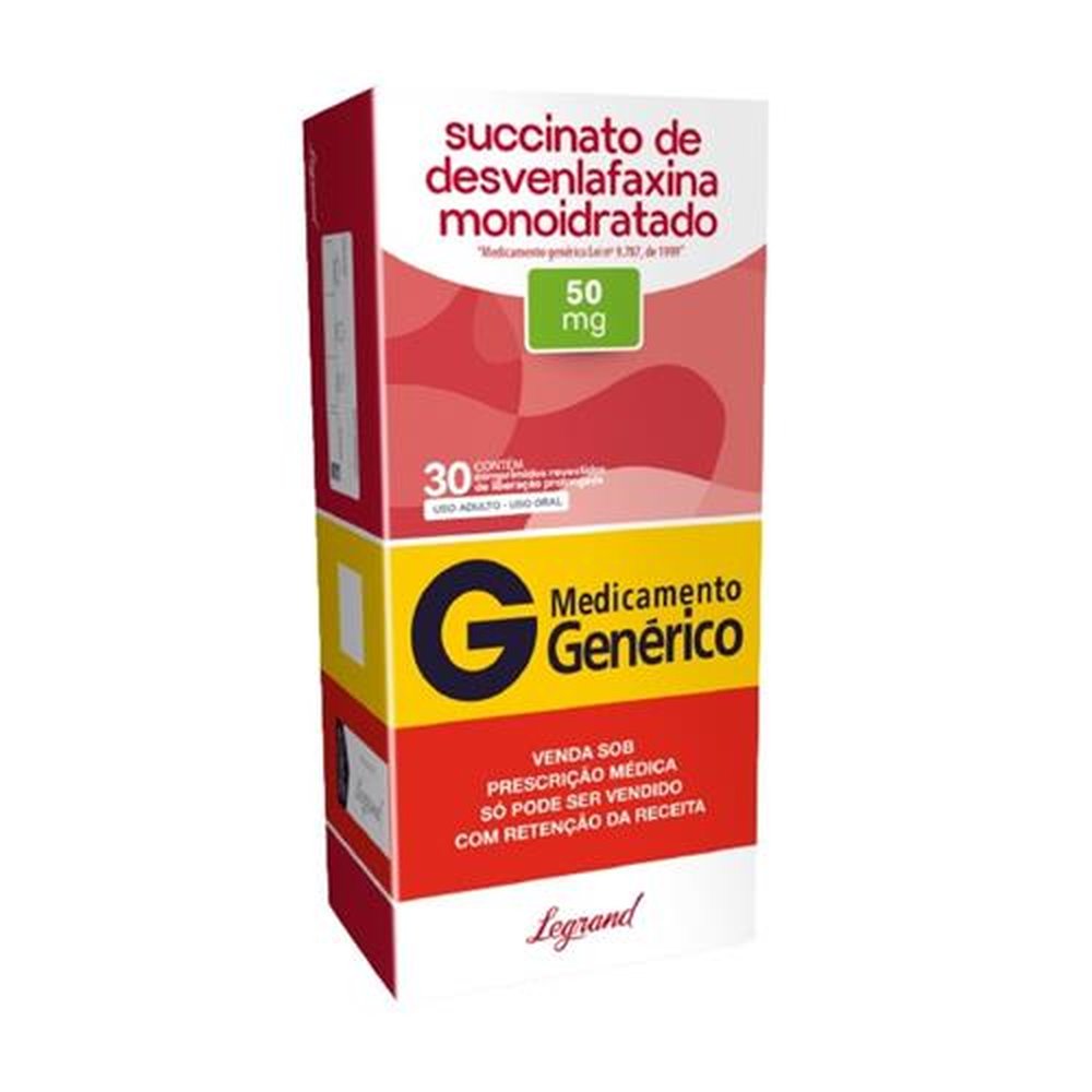 Succinato Desvenlafaxina(C1)50Mg com 30 Comprimidos Legrand