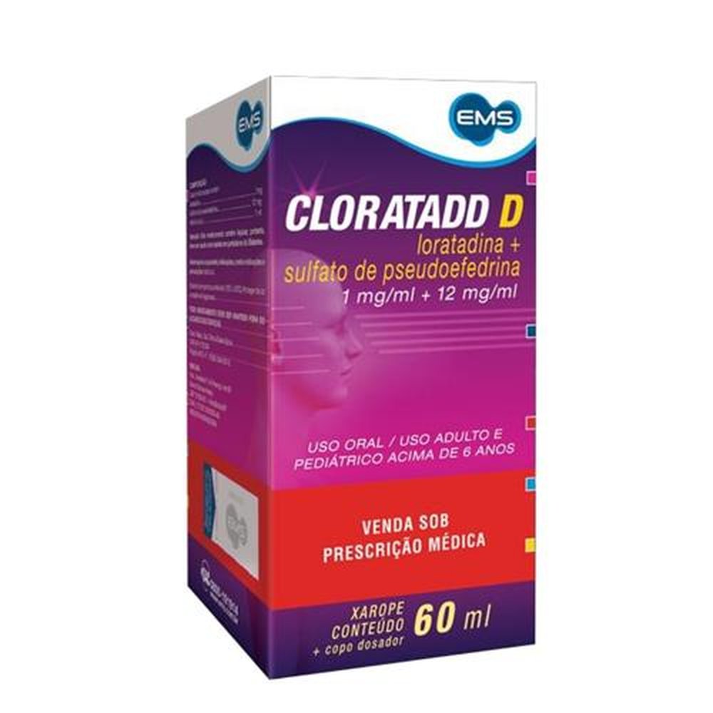 Cloratadd D 1-12Mg Xarope 60Ml - EMS