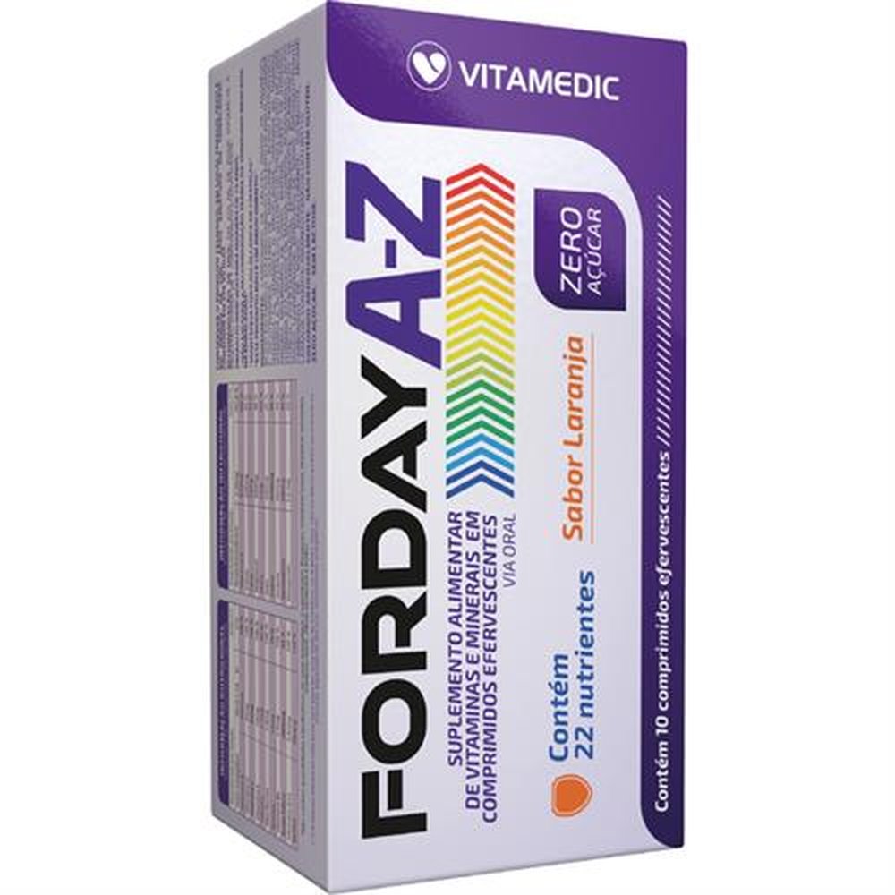 Forday A-Z Com 10 Comprimido Efervecente - VITAMEDIC