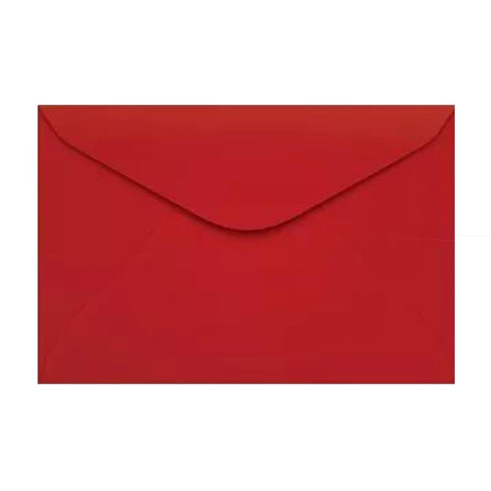 Envelope Scrity Carta 11,4 Cm X 16,2 Cm Vermelho Toquio C/100
