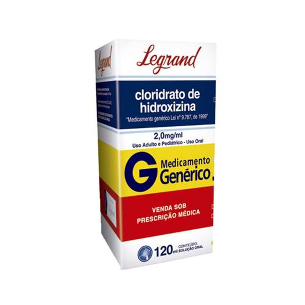 Dicloridrato De Hidroxizina Solucao Oral 120Ml-Legrand