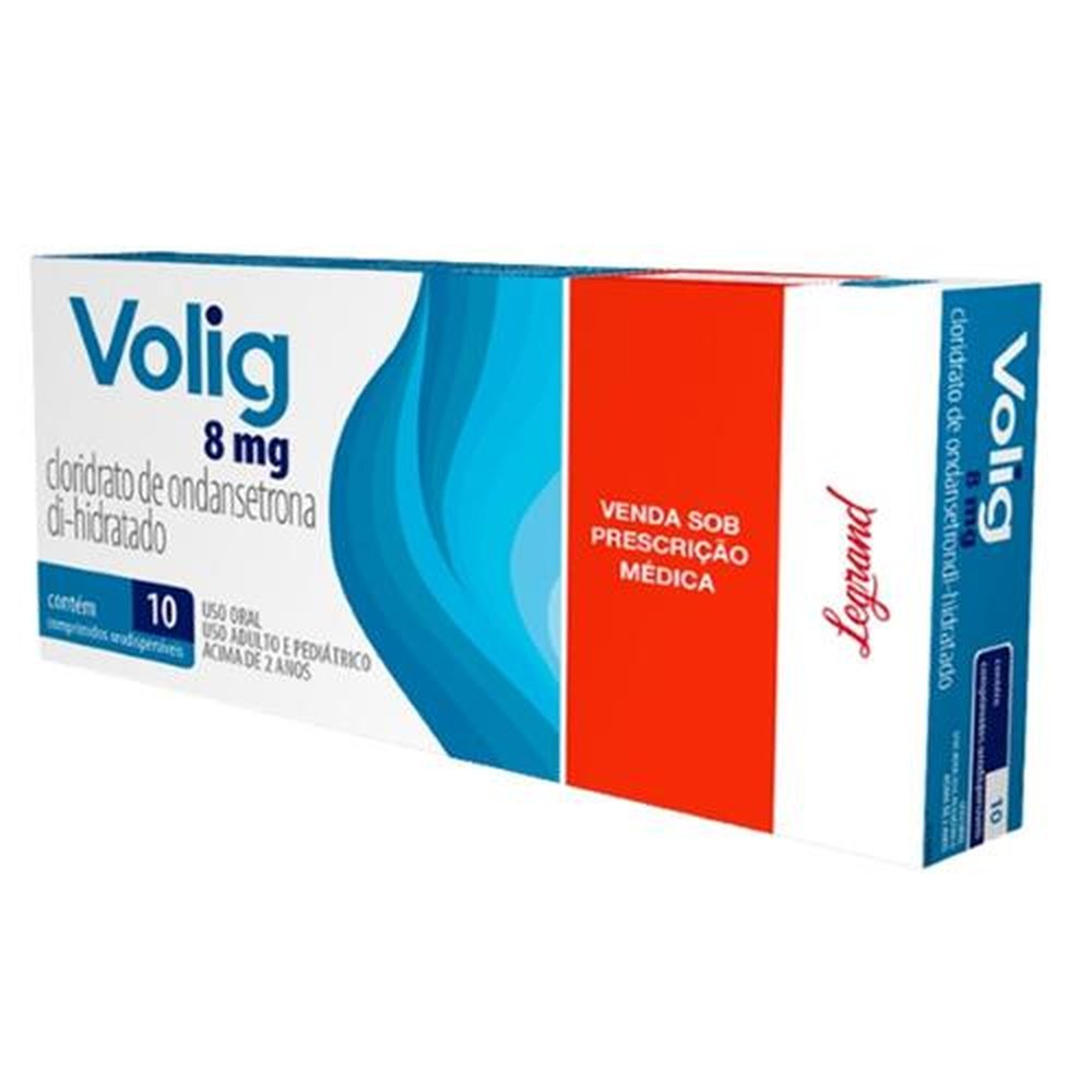 Volig 8mg, caixa com 10 comprimidos orodispersíveis