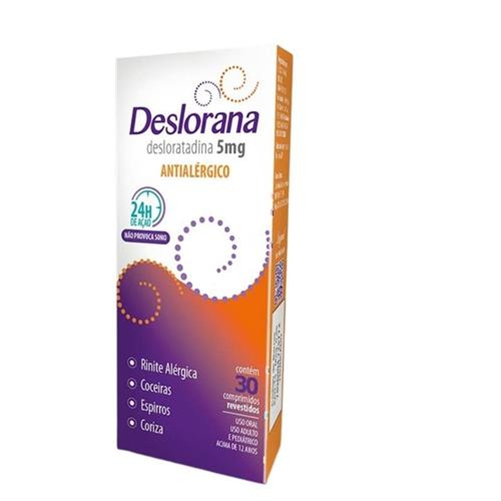Deslorana 5 Mg Com 30 Comprimidos