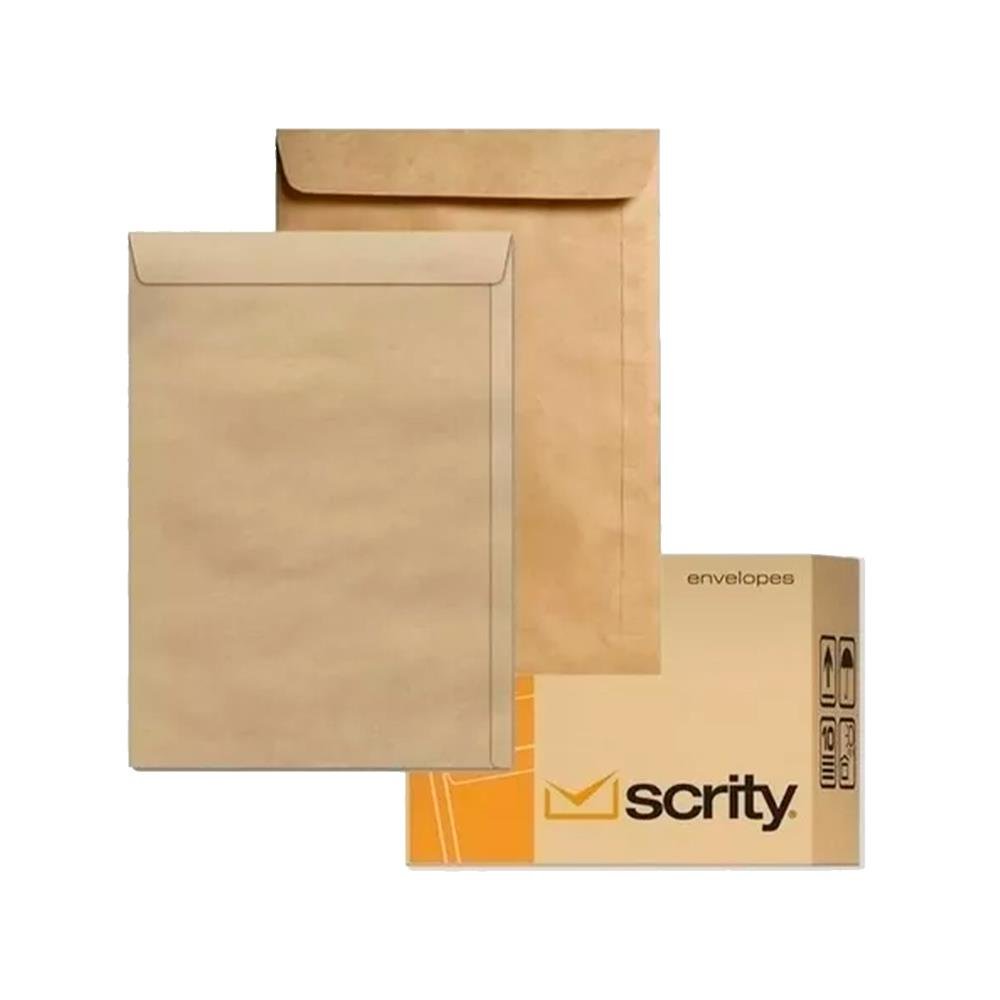 Envelope Kraft Natural Scrity Skn 024 185X248mm 80Gr C/250
