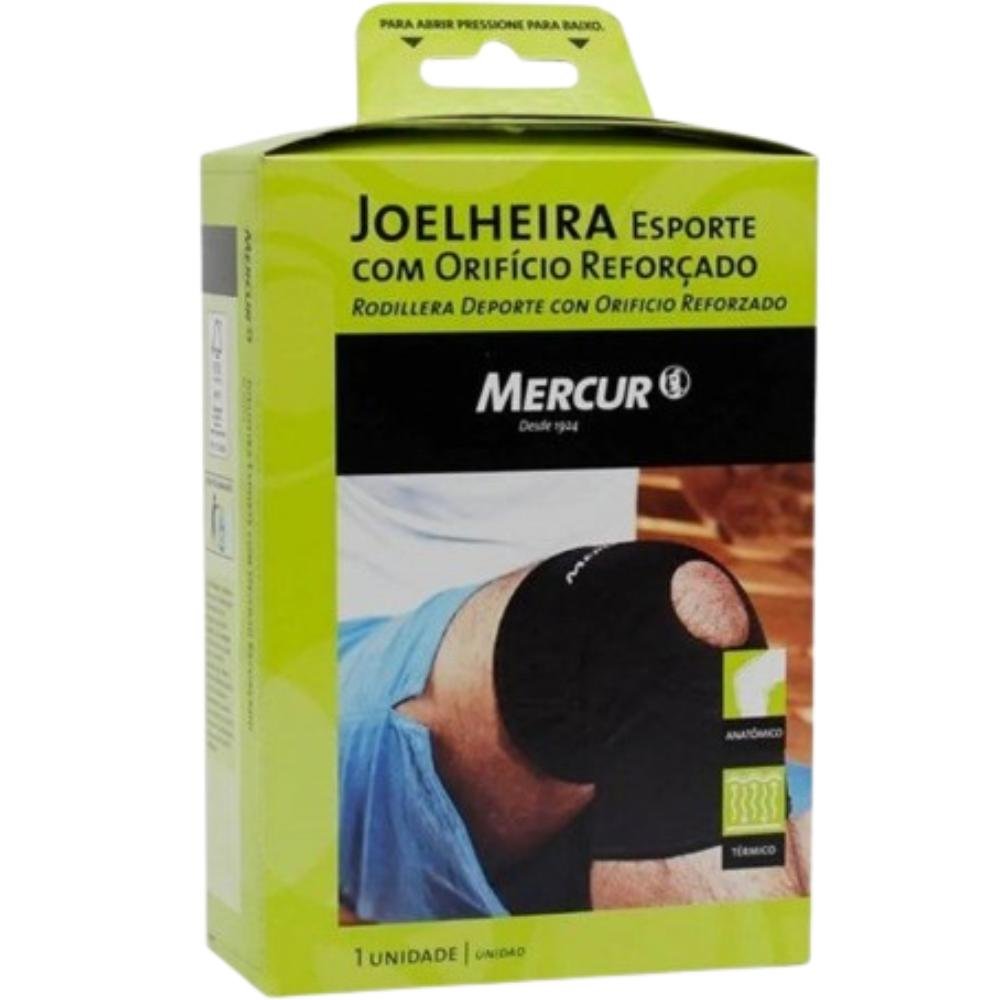 Joelheira Esporte Com Orificio Reforcado Mercur P