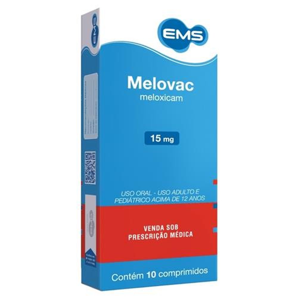 Melovac 15mg, caixa com 10 comprimidos