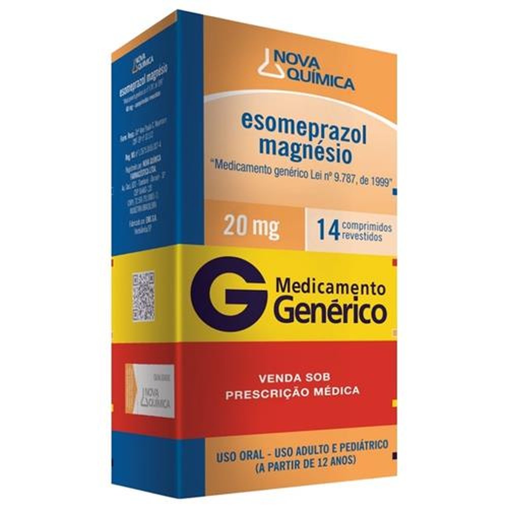 Esomeprazol 20Mg Com 14 Comprimidos Nova Quimica | Martins Atacado