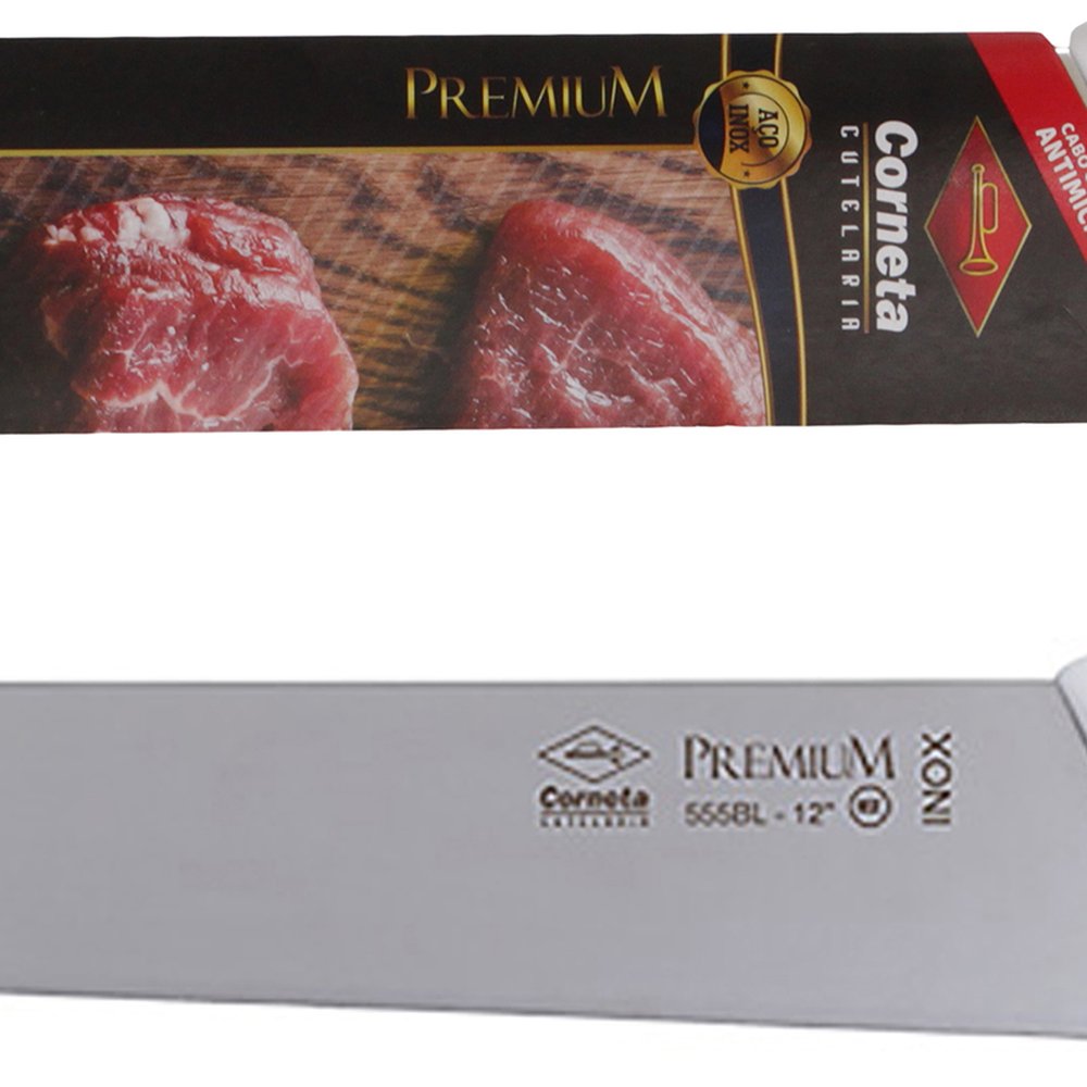 Faca Carne Inox 12" Premium Corneta