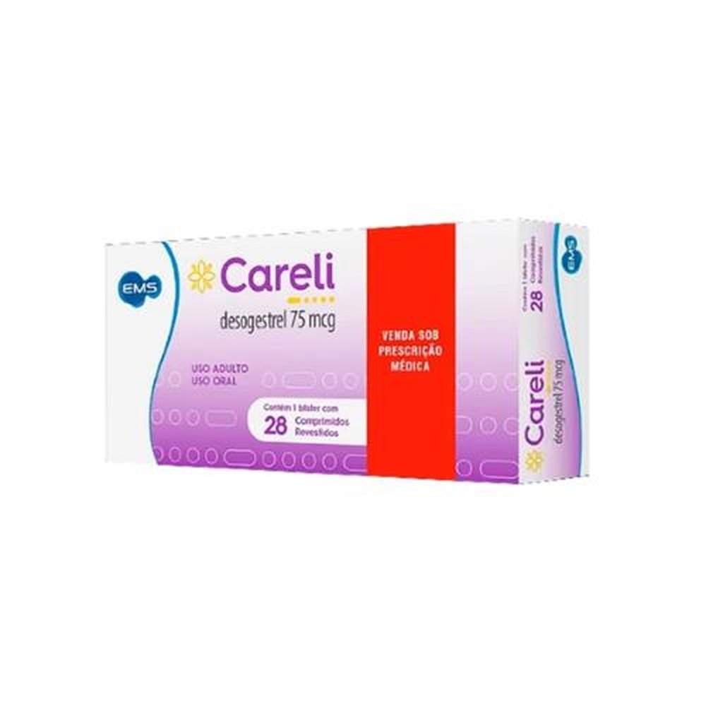 Careli 75mcg, caixa com 28 comprimidos revestidos