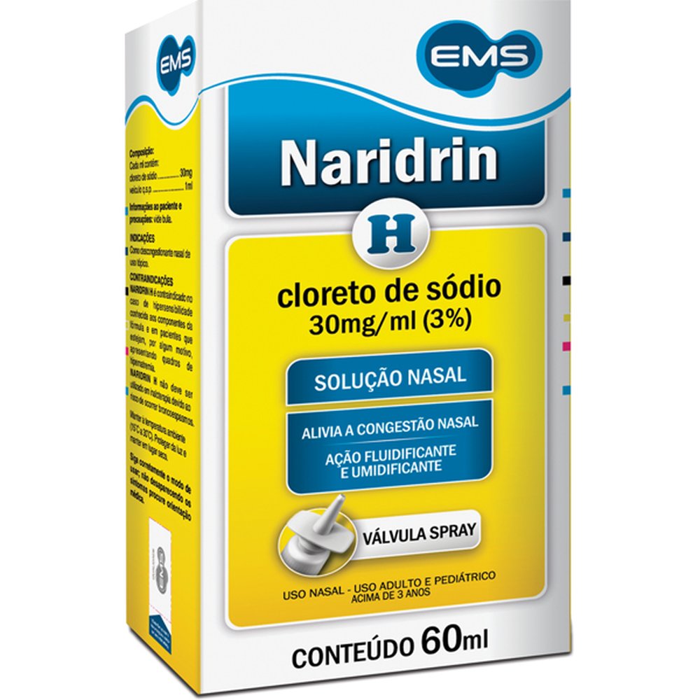 Naridrin H 30Mg Solução Nas Spray Frasco 60Ml - EMS | Martins Atacado