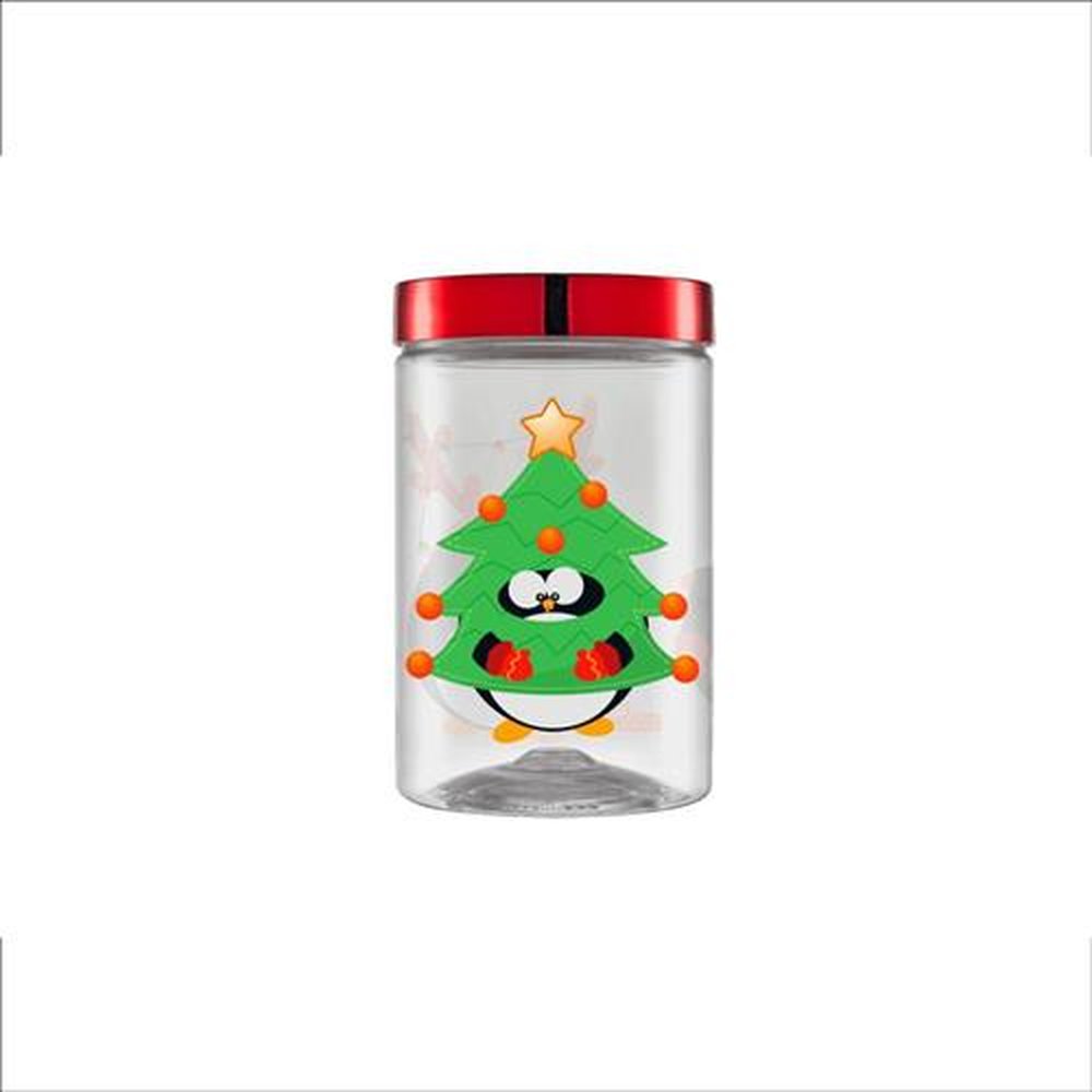 Pote Plástico 1,5L Redondo Decorado Turma Pinguim Bandeirante