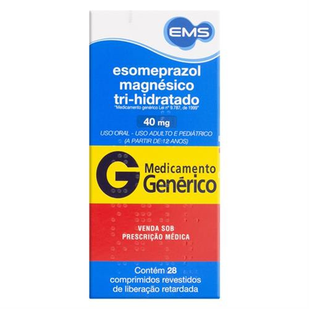 Esmog -Esomeprazol- 40Mg Com 28 Comprimido - EMS GENERICO