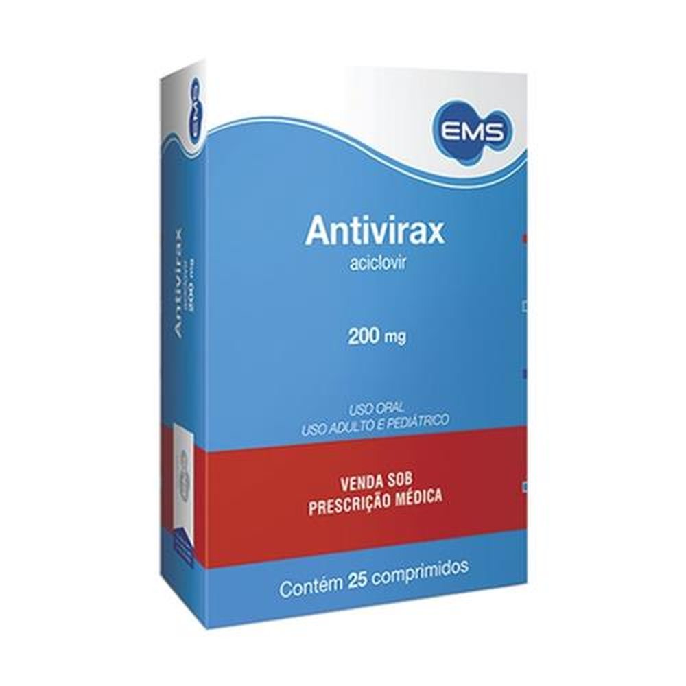 Antivirax 200Mg Com 25 Comprimidos