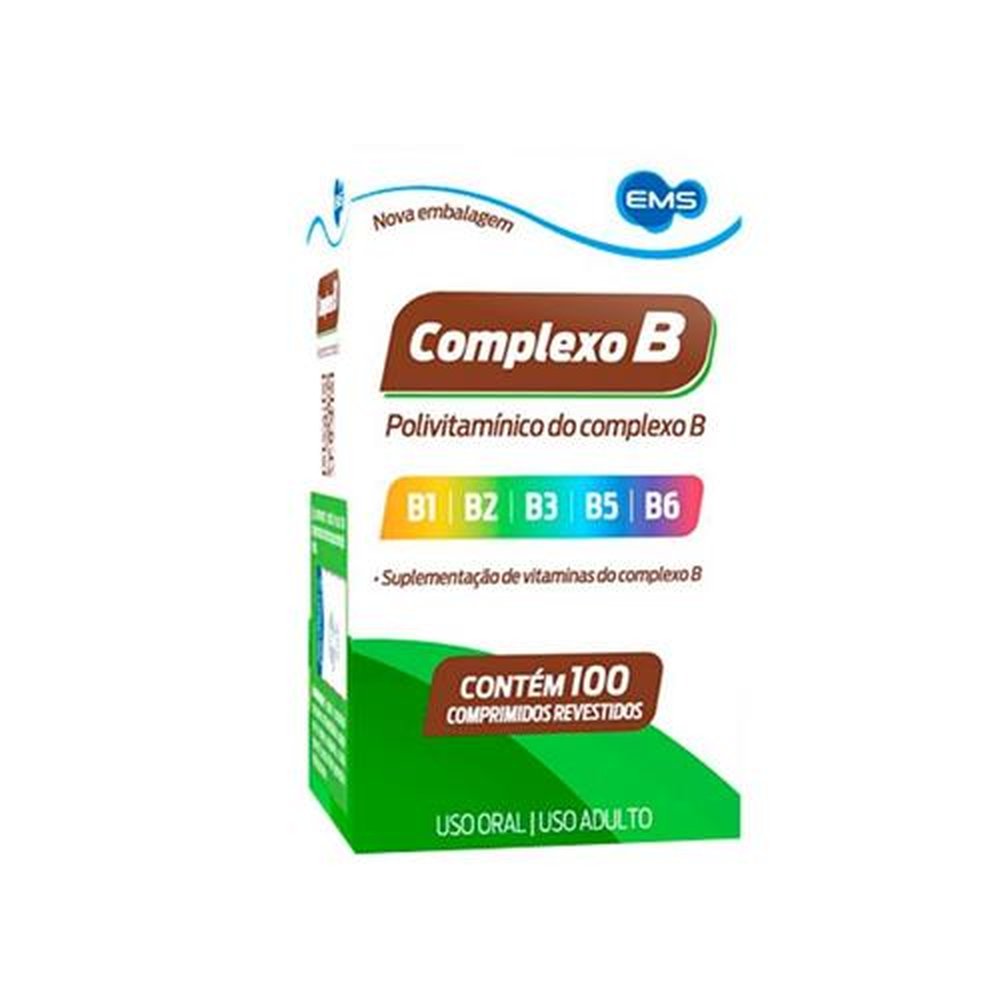 Vitamina Complexo B com 100 Comprimidos