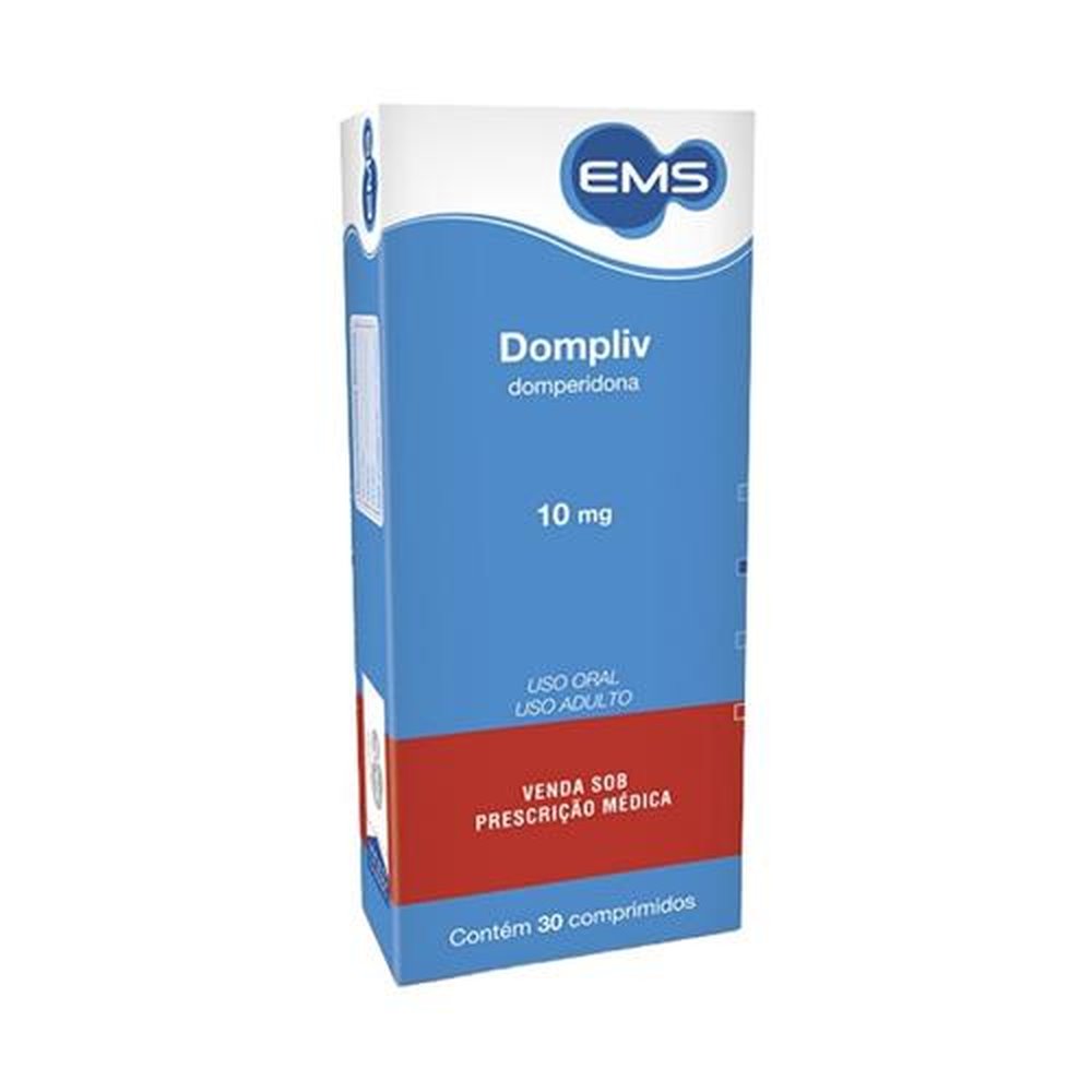 Dompliv 10mg, caixa com 30 comprimidos