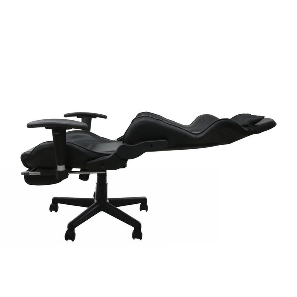 Cadeira Gamer Platinum Preto Bch-20bk Bluecase - Reclinavel/Apoio De Braco Ajustavel/Descanso Para Os Pes