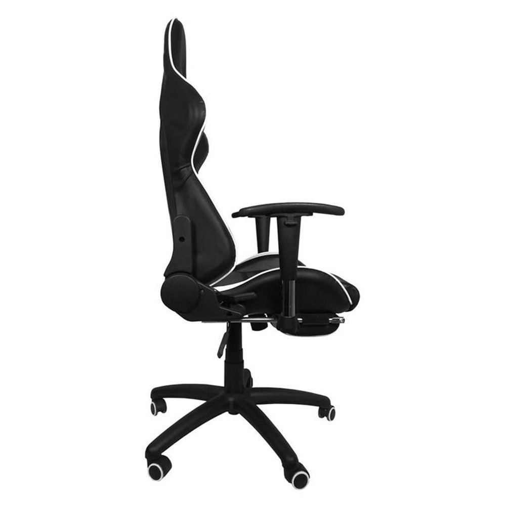 Cadeira Gamer Platinum Branco/Preto Bch-02wbk Bluecase - Reclinavel/Apoio De Braco Ajustavel/Descanso Para Os Pes /L