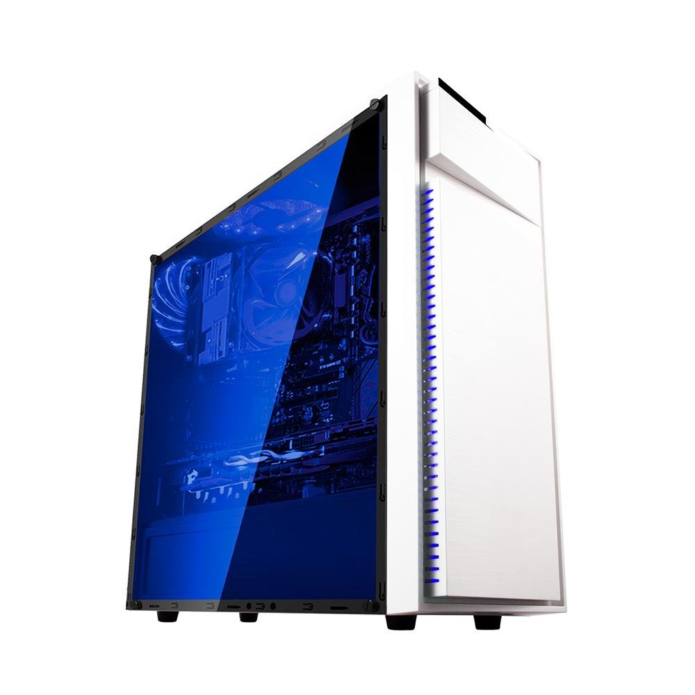 Gabinete Gamer Bg-015 Branco Bluecase - S/ Fonte / Usb 3.0 Frontal